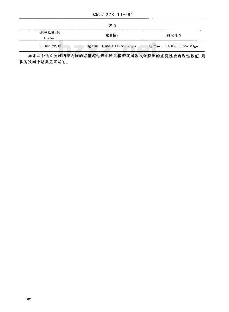 GB/T 223.11-1991 钢铁及合金化学分析方法 过硫酸铵氧化容量法测定铬量