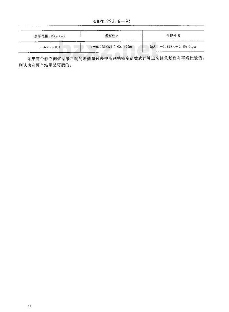 GB/T 223.6-1994 钢铁及合金化学分析方法 中和滴定法测定硼量