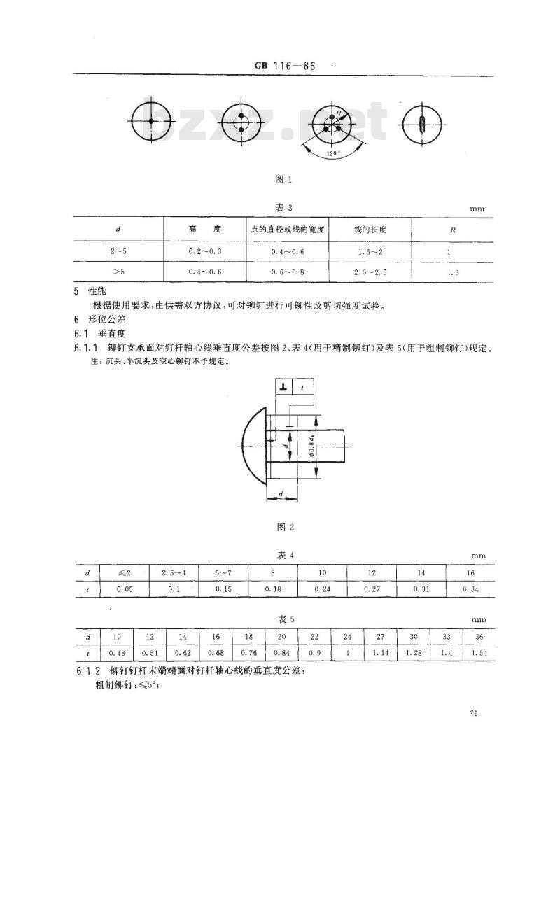 GB/T 116-1986 铆钉技术条件