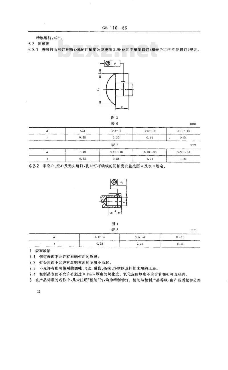 GB/T 116-1986 铆钉技术条件