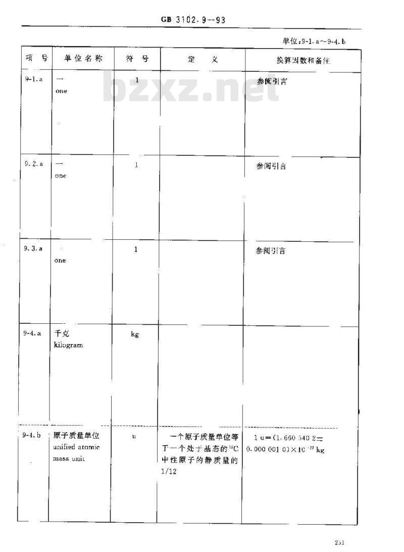 GB 3102.9-1993 原子物理学和核物理学的量和单位