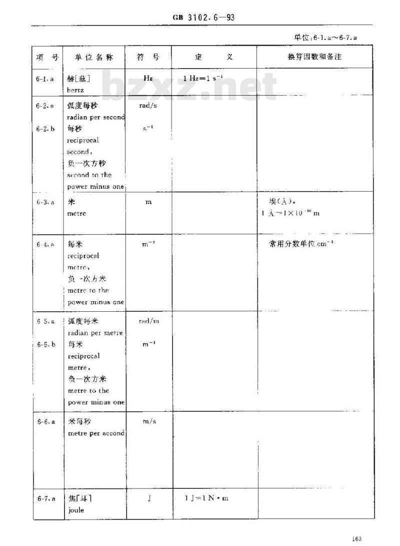 GB 3102.6-1993 光及有关电磁辐射的量和单位