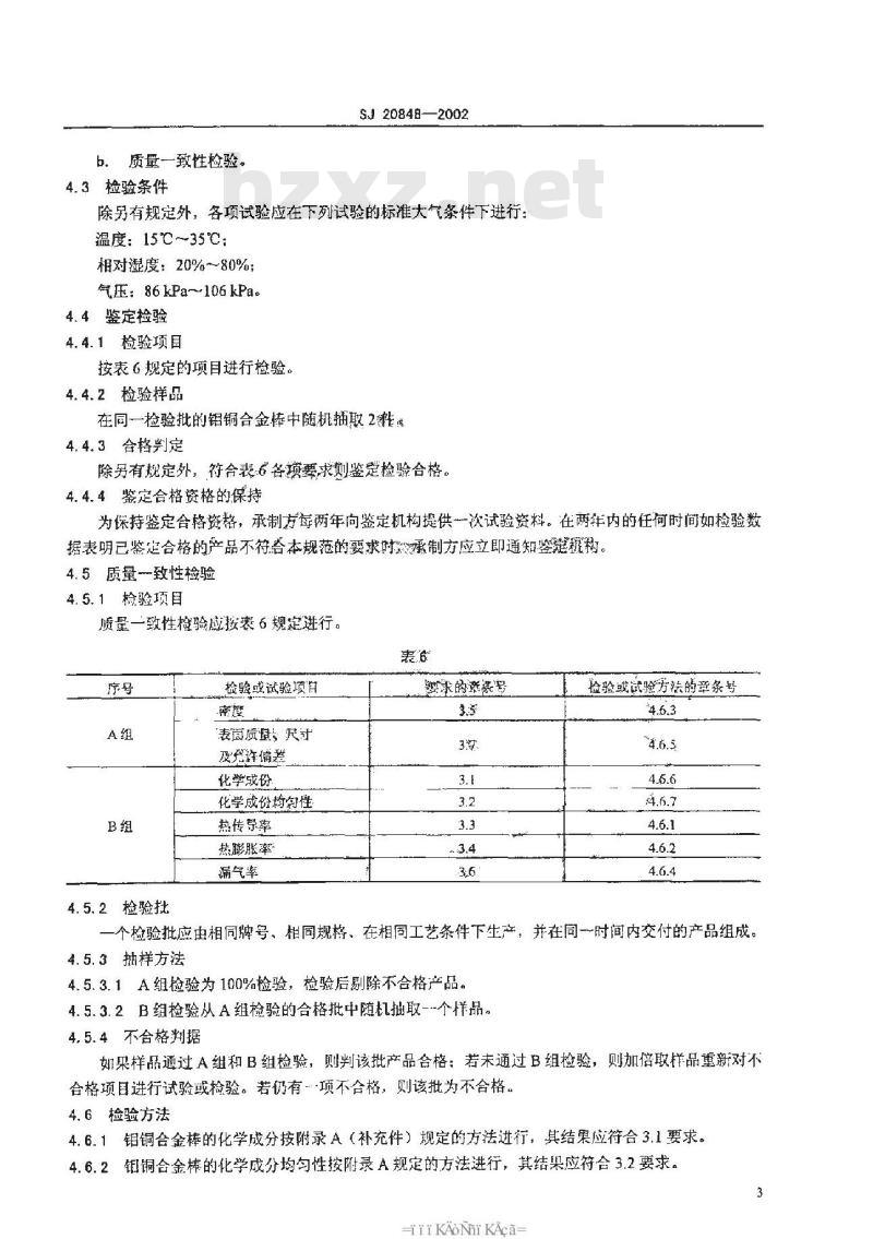 SJ 20848-2002 钼铜合金棒规范
