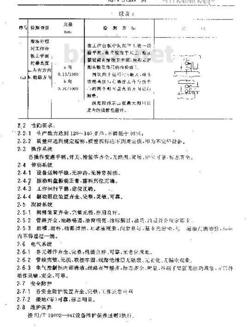 SJ/T 31309-1994 铝电解电容器自动引线压平切边机完好要求和检查评定方法
