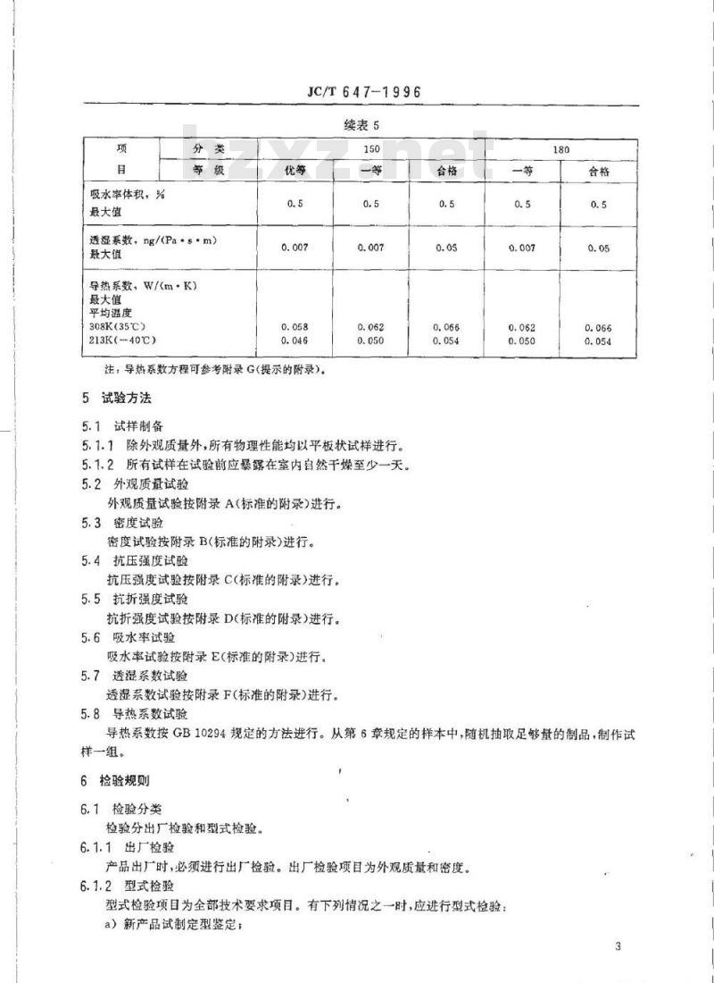 JC/T 647-2005 泡沫玻璃绝热制品