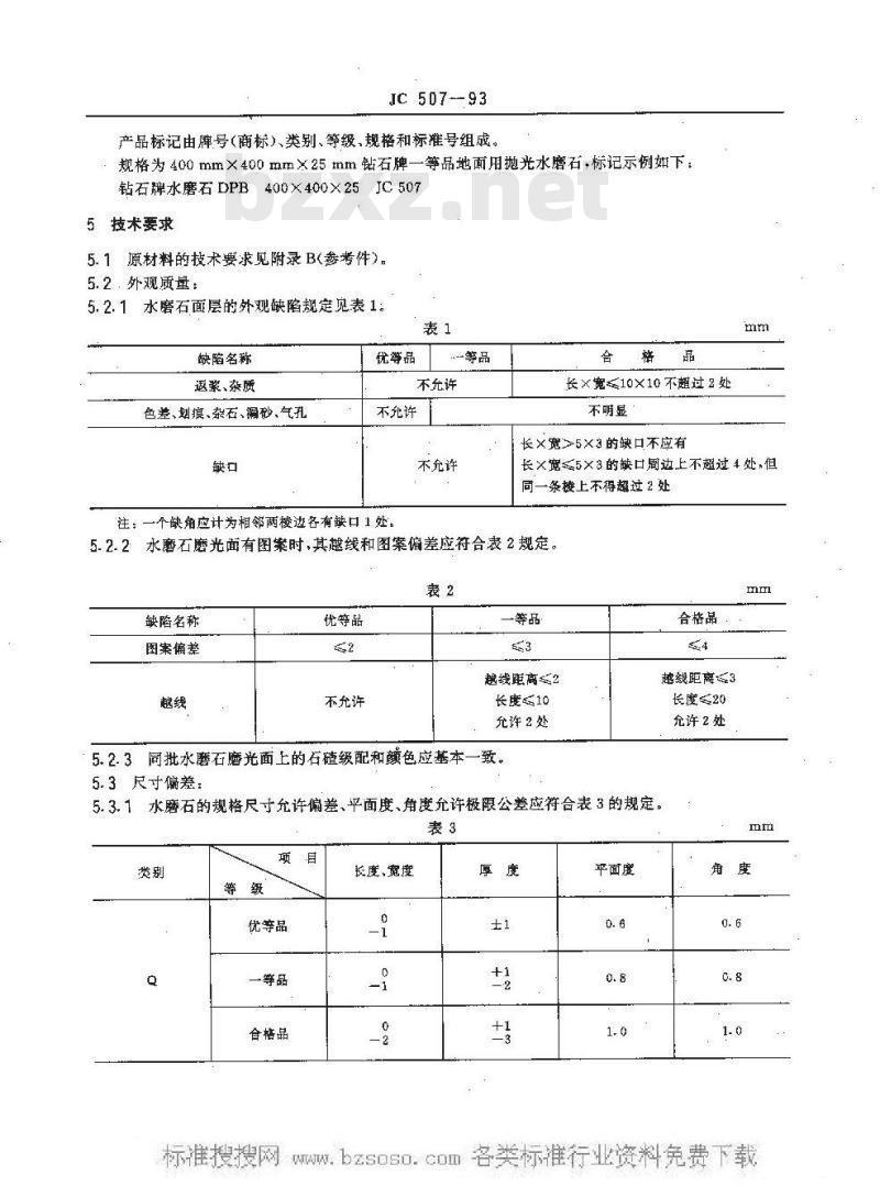 JC/T 507-1993 建筑水磨石制品