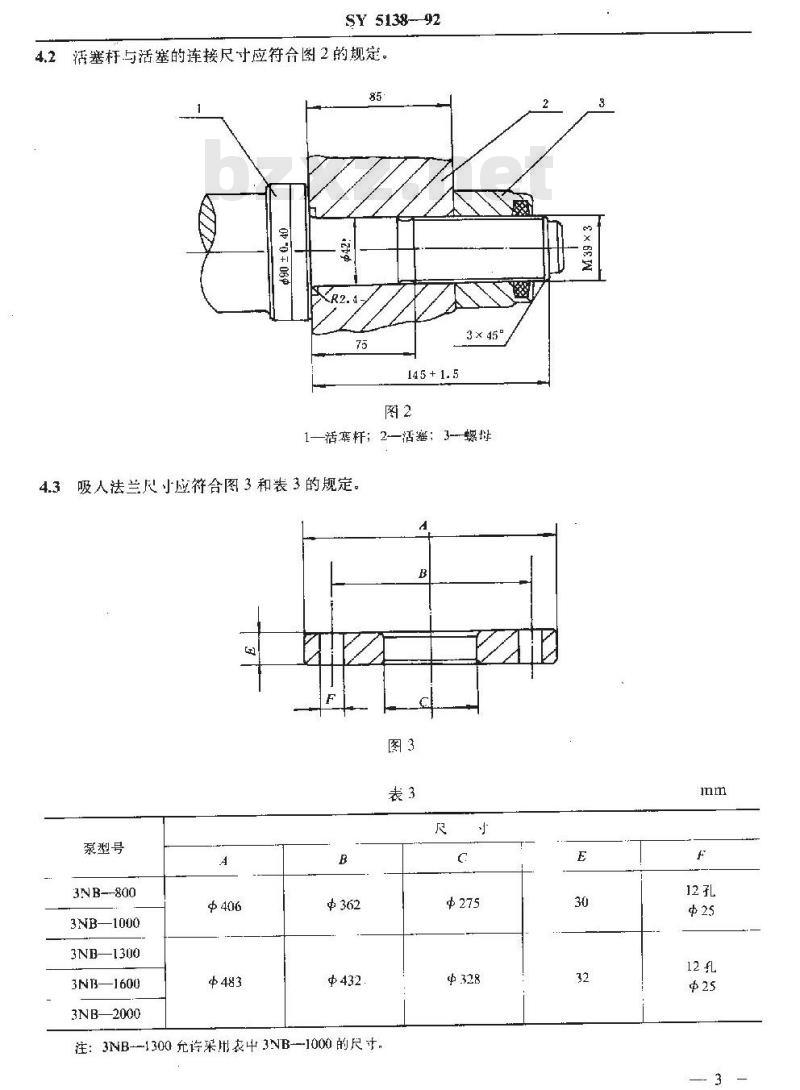 SY 5138-1992 三缸单作用钻井泵