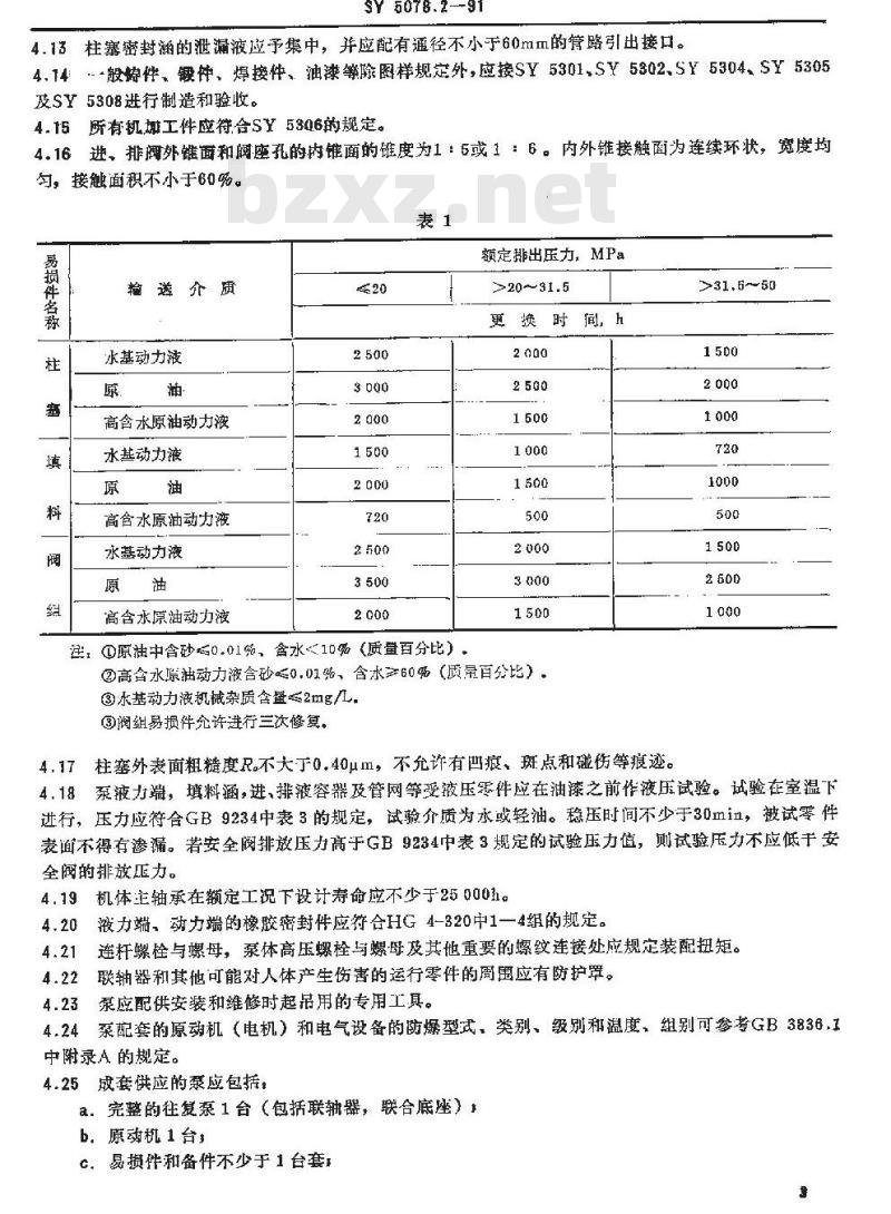 SY 5078.2-1991 水力活塞泵及地面装置 地面泵