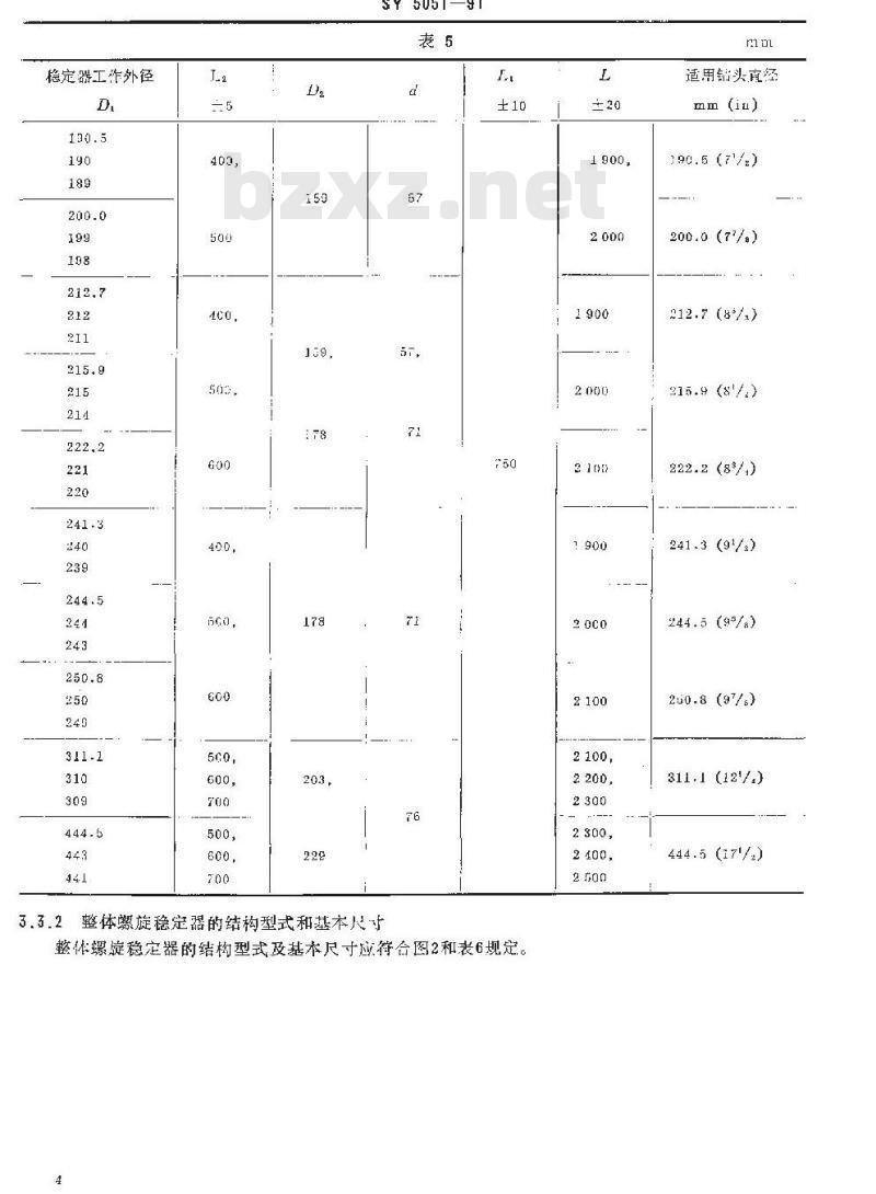 SY 5051-1991 钻具稳定器