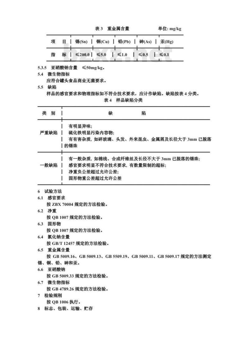 QB 1369-1991 五香鸭肫罐头