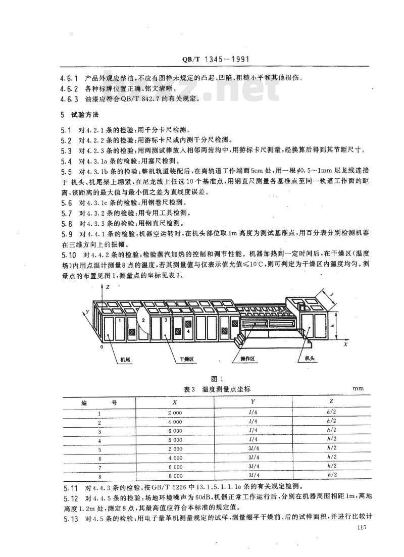 QB/T 1345-1991 链带式自动绷平干燥机