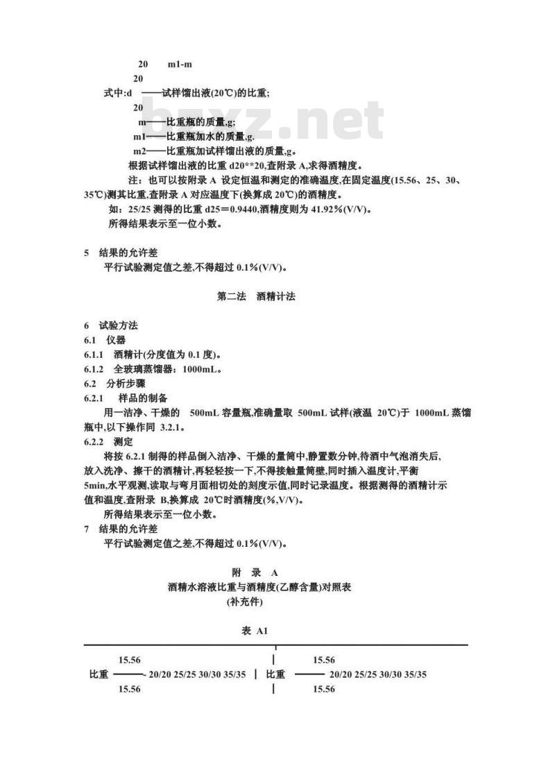 QB/T 1326.3-1991 白兰地,威士忌,俄得克酒精度的试验方法