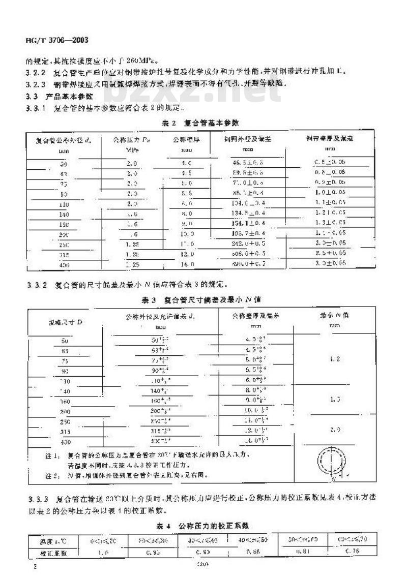 HG/T 3706-2003 工业用孔网钢骨架聚乙烯复合管