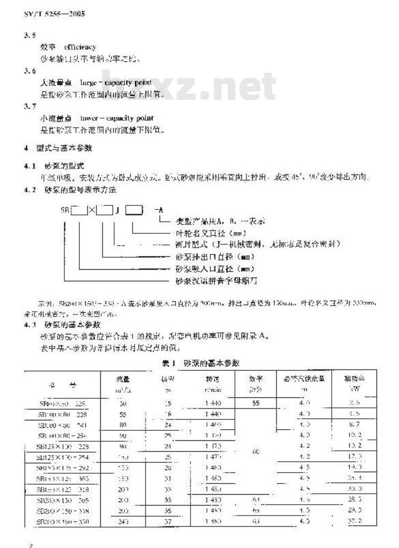 SY/T 5255-2005 石油钻井用砂泵