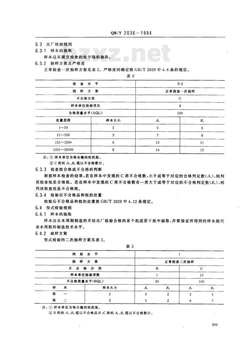 QB/T 2036-1994 家用缝纫机机架