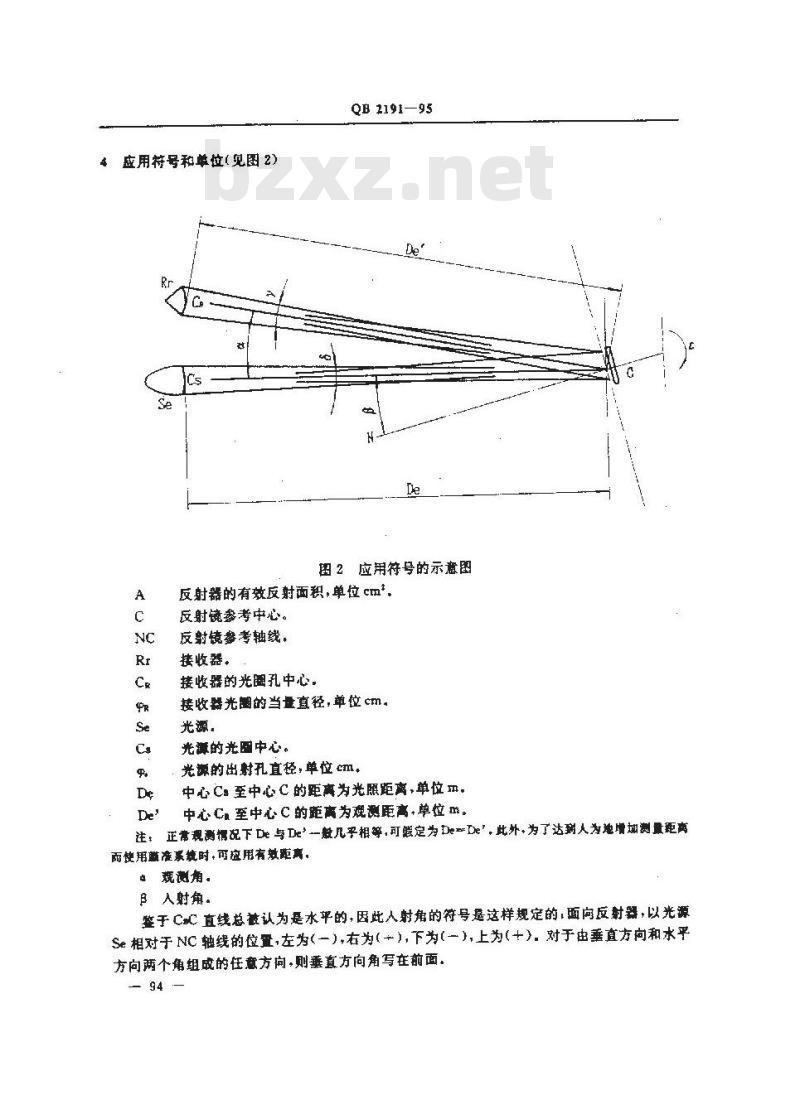 QB 2191-1995 自行车反射器