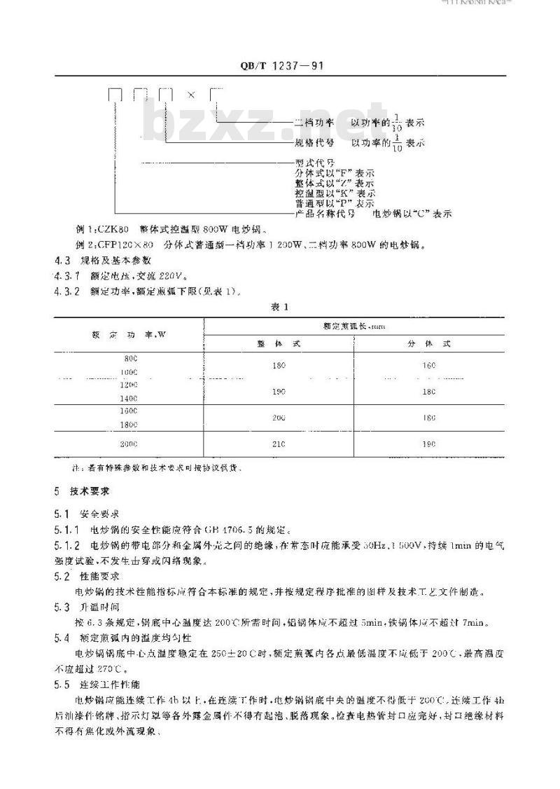 QB/T 1237-1991 电砂锅