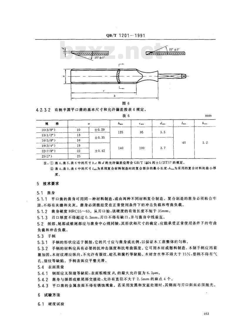 QB/T 1201-1991 手工木工凿