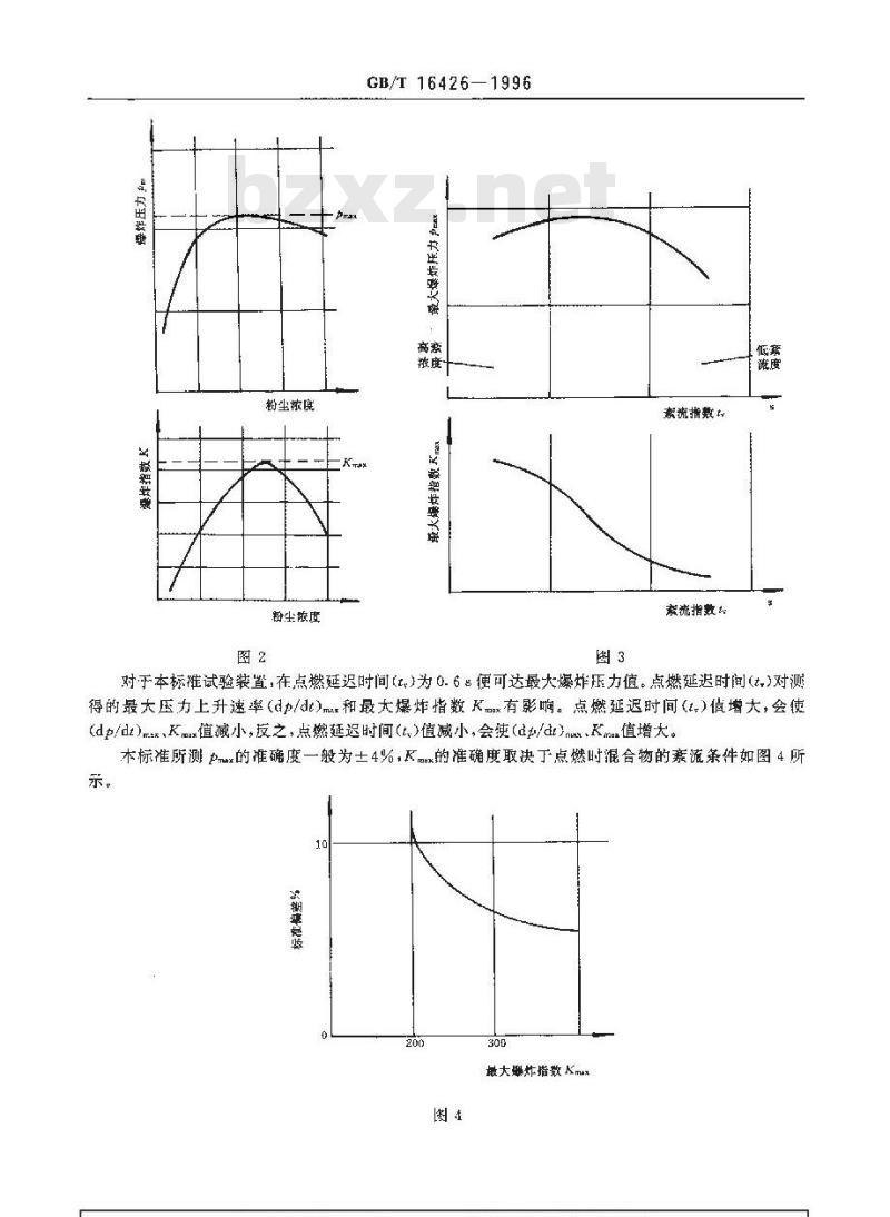 GB/T 16426-1996 粉尘云最大爆炸压力和最大压力上升速率测定方法