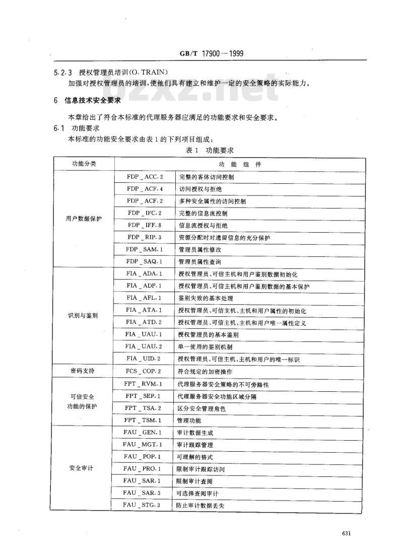 GB/T 17900-1999 网络代理服务器的安全技术要求