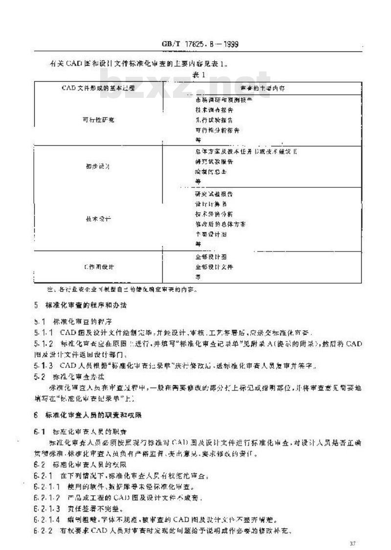 GB/T 17825.8-1999 CAD文件管理 标准化审查