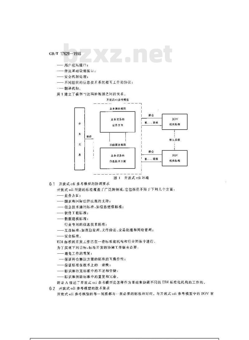 GB/T 17628-1998 信息技术 开放式edi参考模型