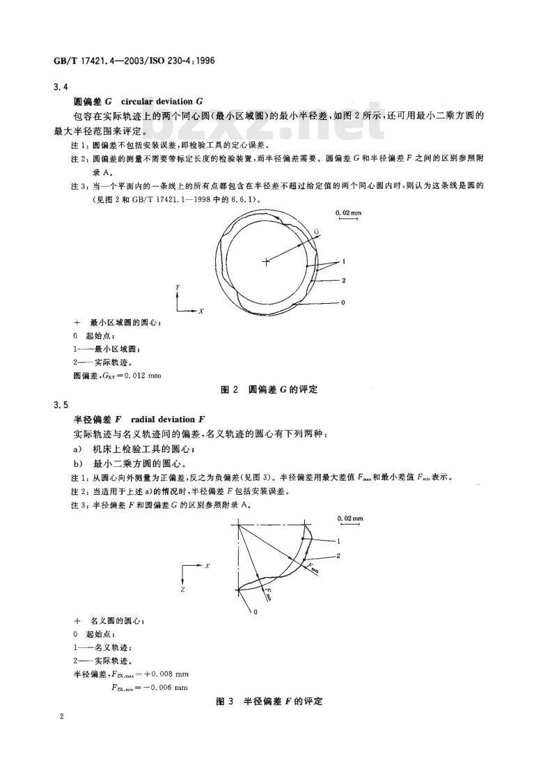 GB/T 17421.4-2003 机床检验通则 第4部分：数控机床的圆检验