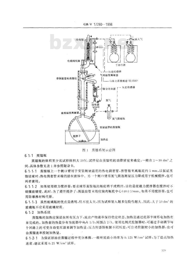 GB/T 17280-1998 原油蒸馏标准试验方法
