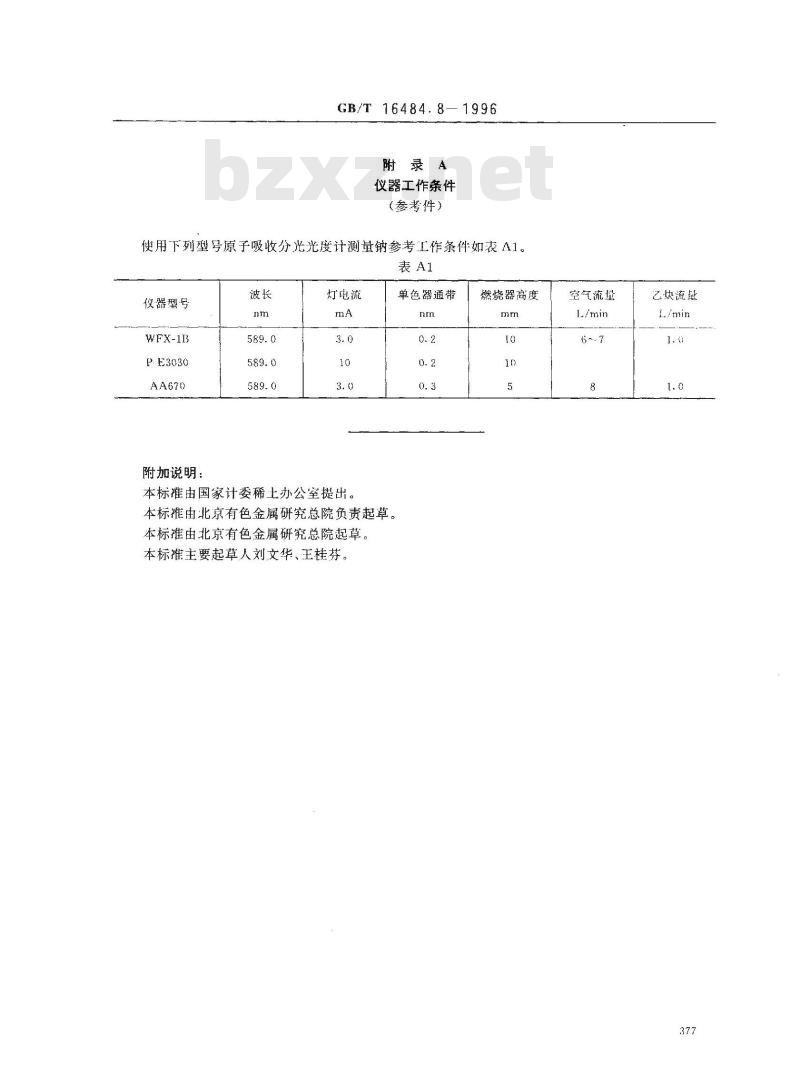 GB/T 16484.8-1996 氯化稀土、碳酸稀土化学分析方法 氧化钠量的测定
