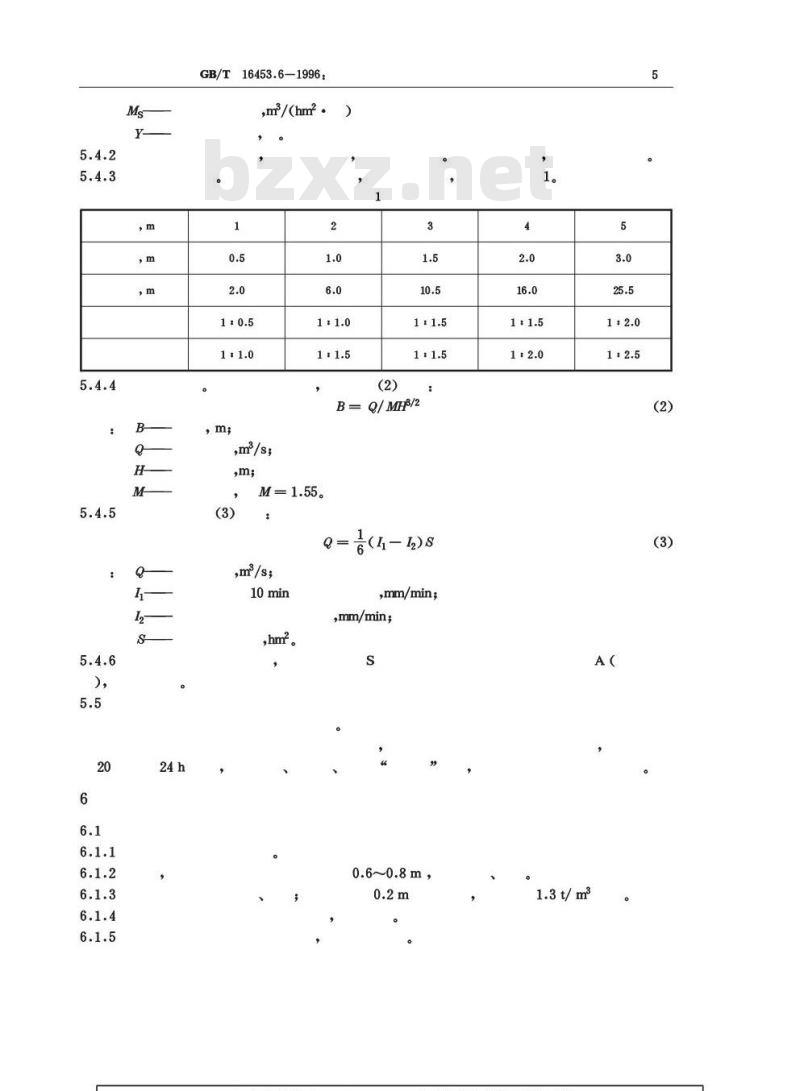 GB/T 16453.6-1996 水土保持综合治理 技术规范 崩岗治理技术