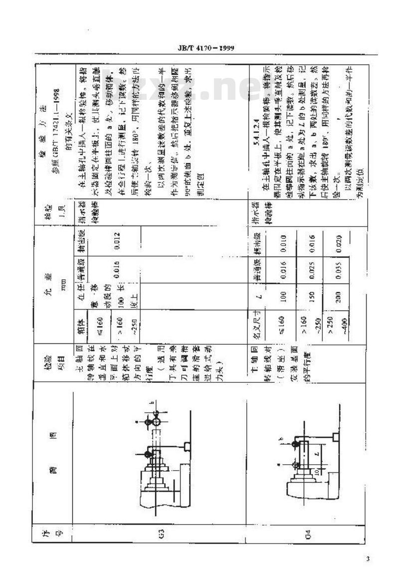 JB/T 4170-1999 组合机床 滑套进给式动力头 精度检验
