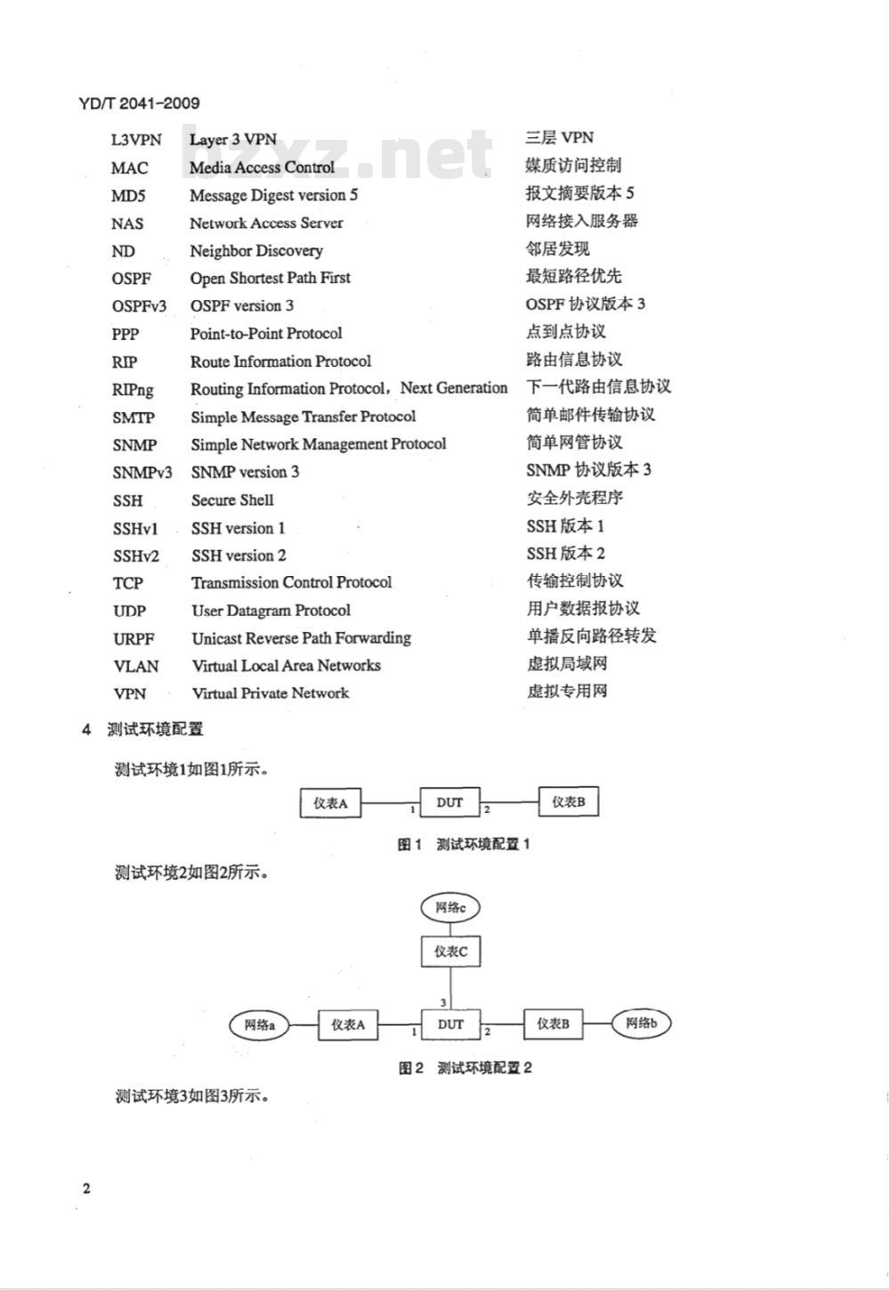 YD/T 2041-2009 IPv6网络设备安全测试方法——宽带网络接入服务器