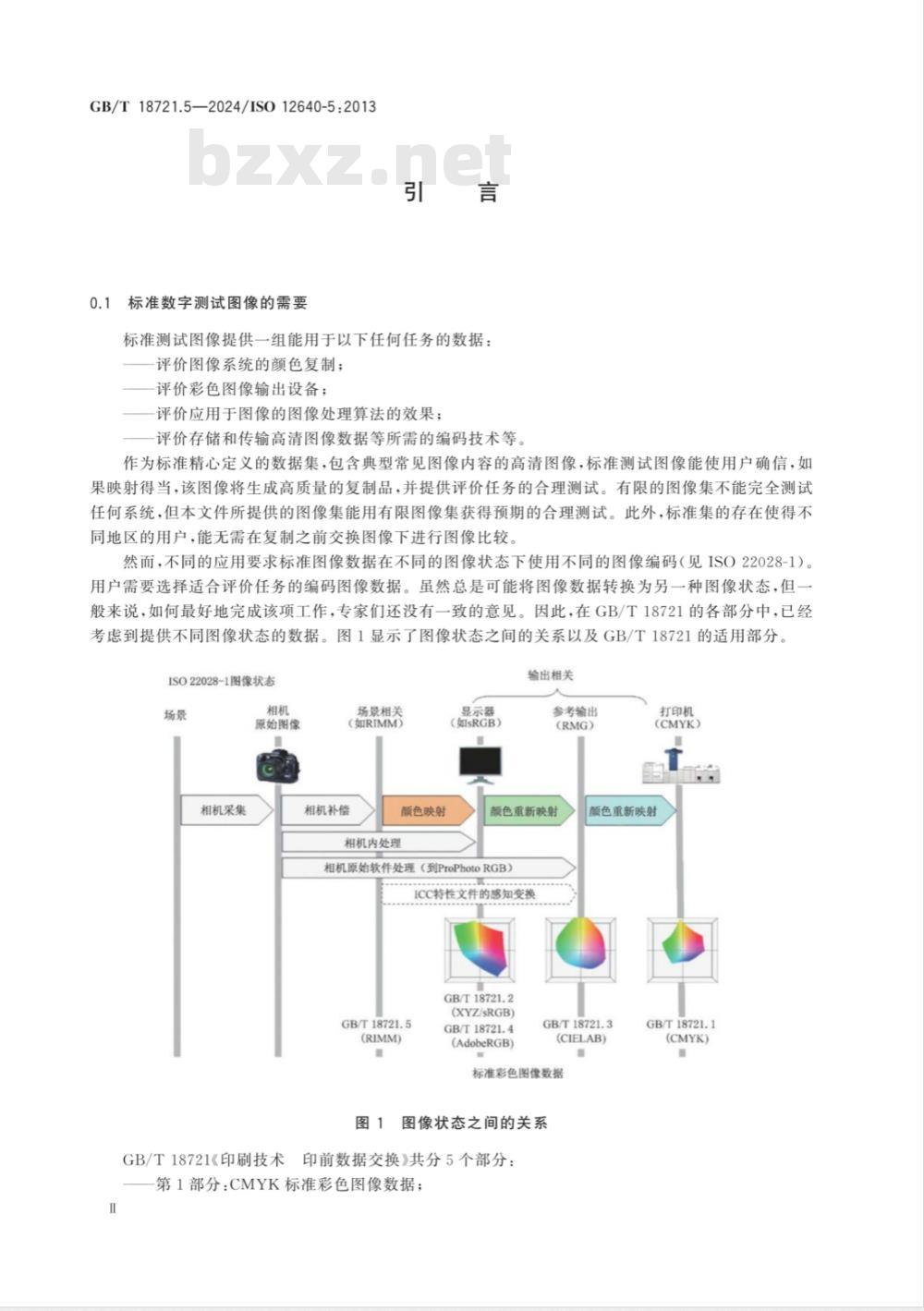 GB/T 18721.5-2024印刷技术 印前数据交换 第5部分：场景相关的标准彩色图像数据（RIMM/SCID） 