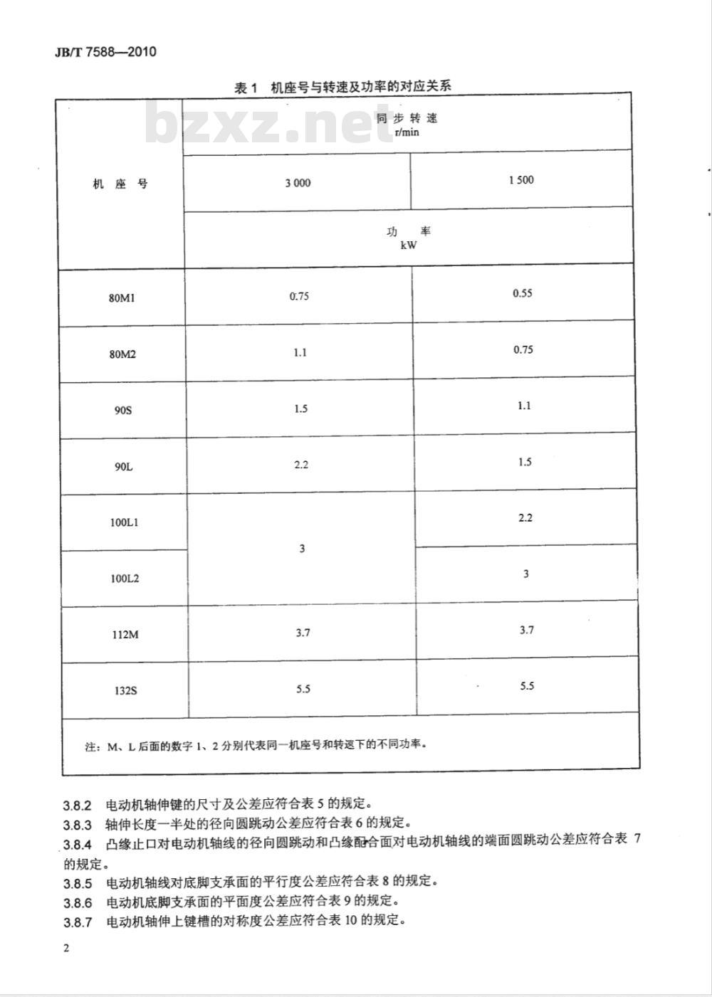 JB/T 7588-2010 YL系列双值电容单相异步电动机 技术条件(机座号80～132)
