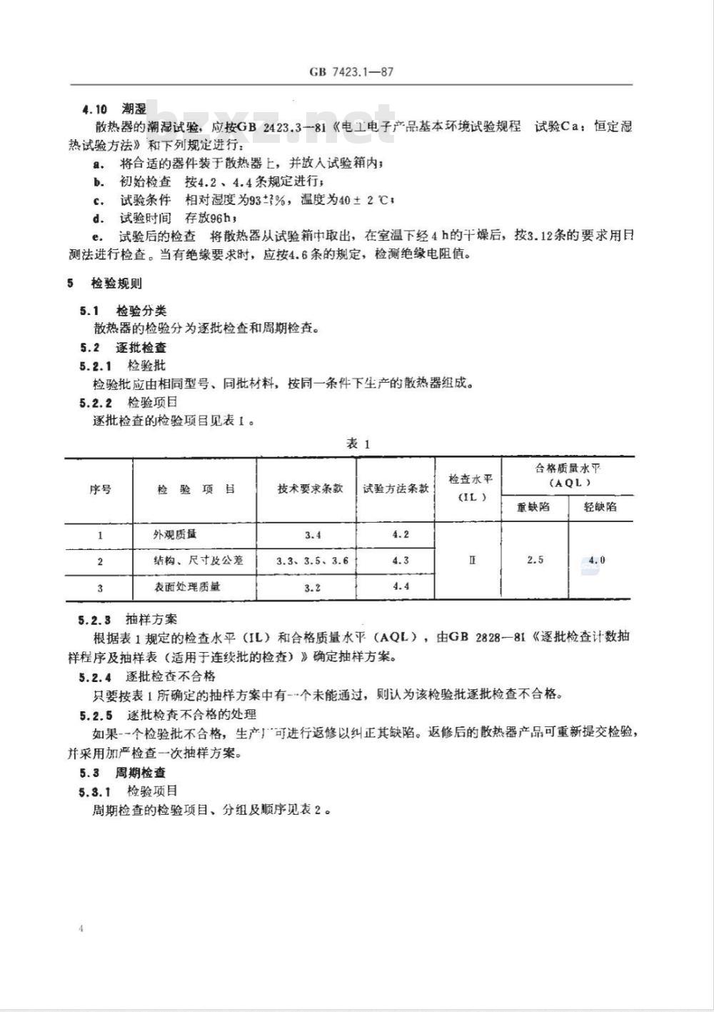 GB 7423.1-1987 半导体器件散热器 通用技术条件