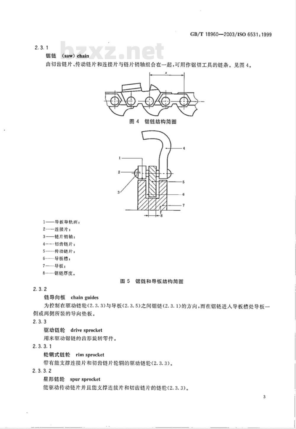 GB/T 18960-2003 林业机械 油锯 词汇