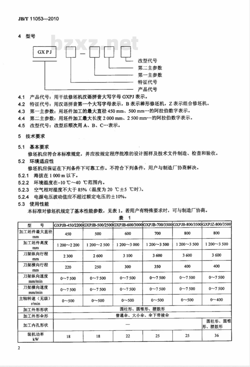 JB/T 11053-2010 瓷绝缘子干法数控修坯机