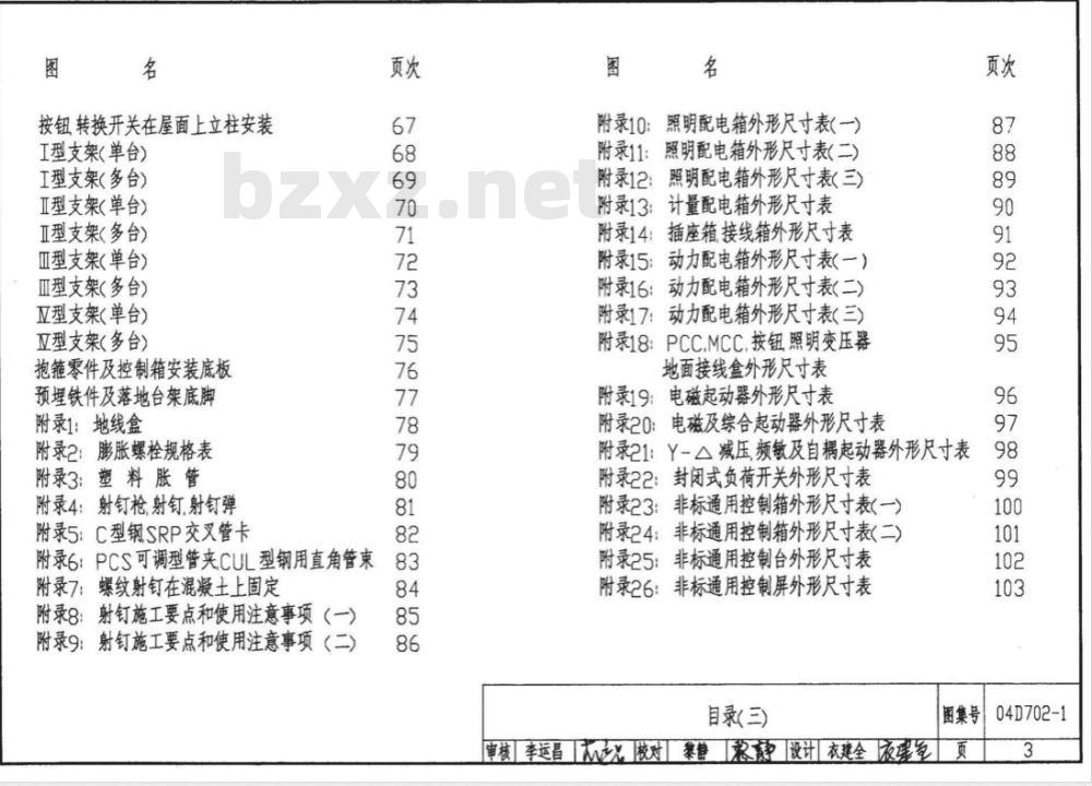 04D702-1 常用低压配电设备及灯具安装D702-1~3（2004年合订本）