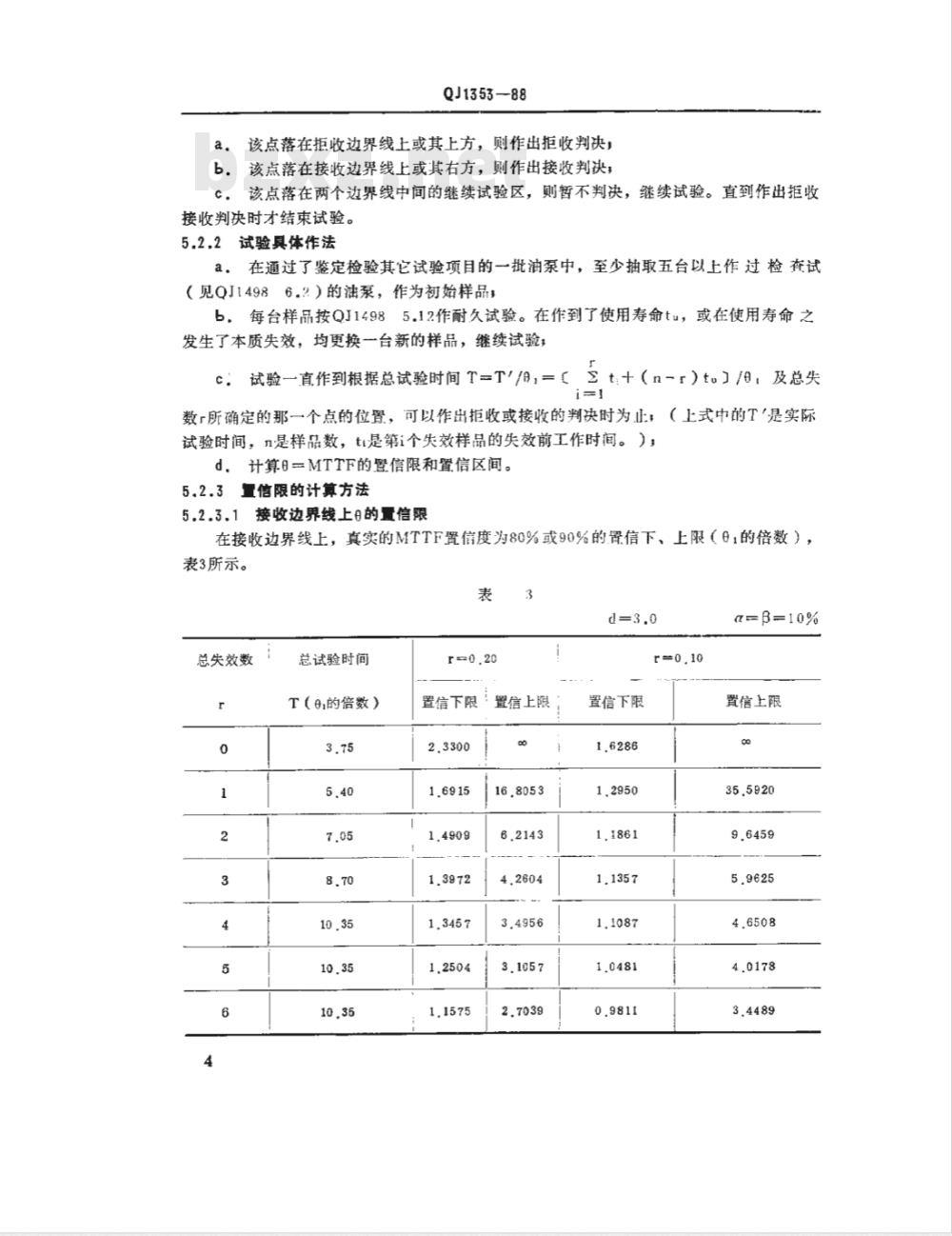 QJ 1353-1988 航天液压泵可靠性要求和试验方法