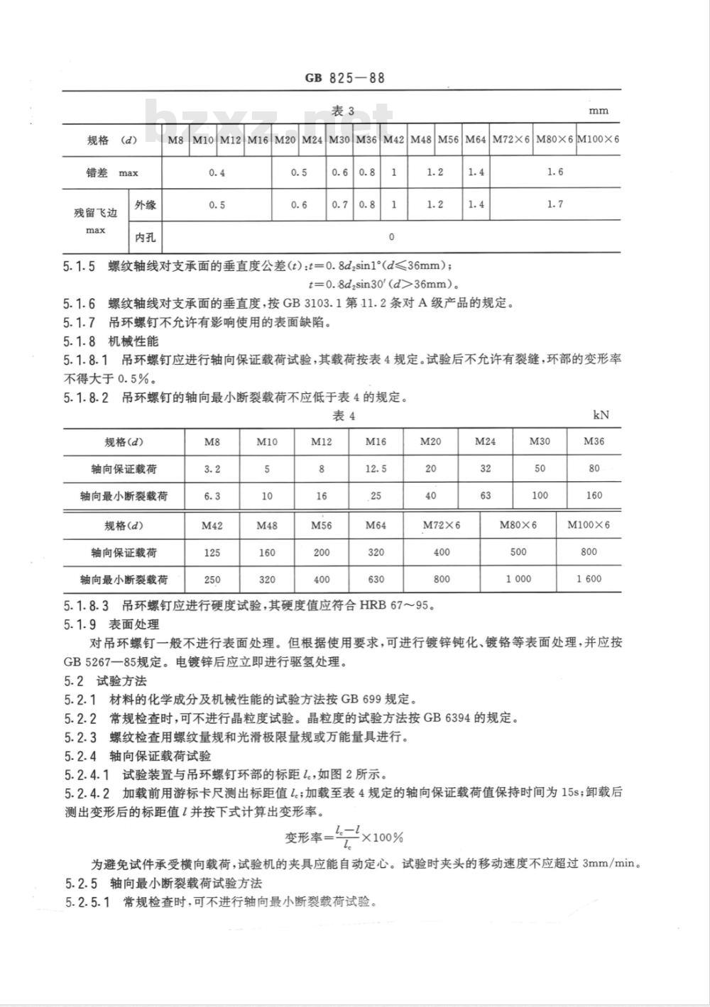 GB/T 825-1988 吊环螺钉