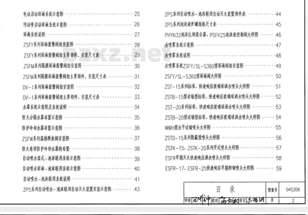 04S206 自动喷水与水喷雾灭火设施安装