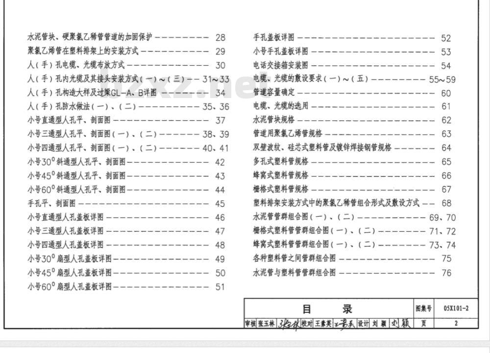 05X101-2 地下通信线缆敷设