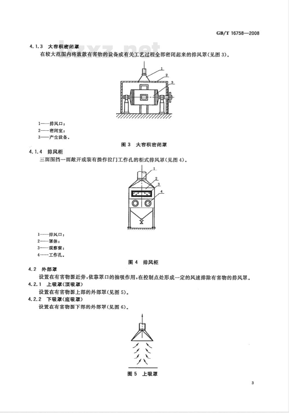 GB/T 16758-2008 排风罩的分类及技术条件