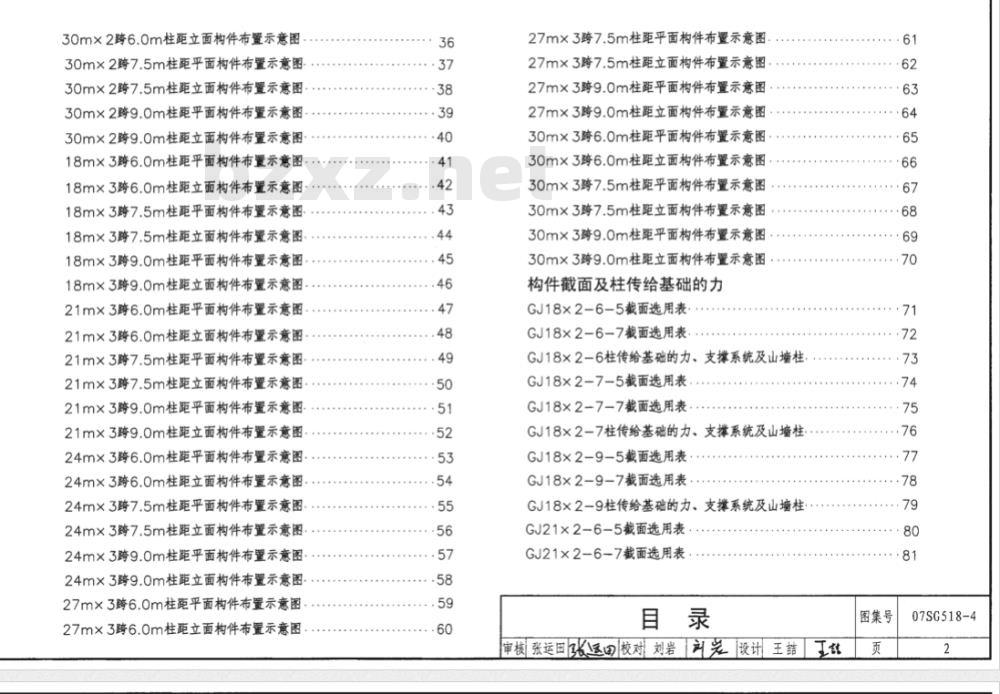 07SG518-4 多跨门式刚架轻型房屋钢结构（无吊车）
