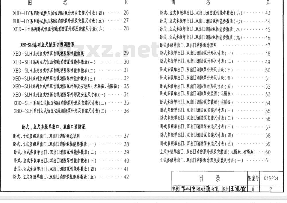 04S204 消防专用水泵选用及安装