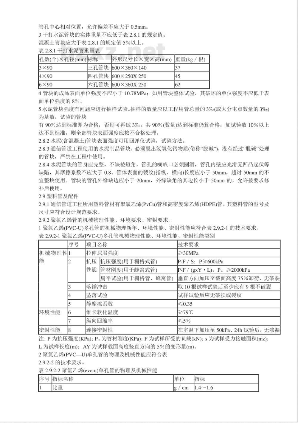 GB 50374-2006 通信管道工程施工及验收规范