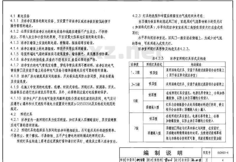 06D401-4 洁净环境电气设备安装