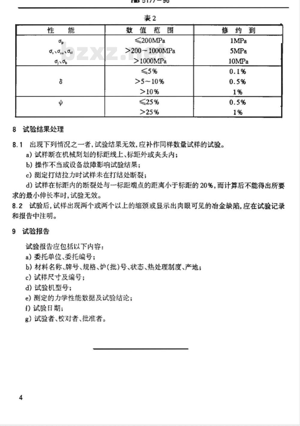 HB 5177-1996 金属丝材拉伸试验方法