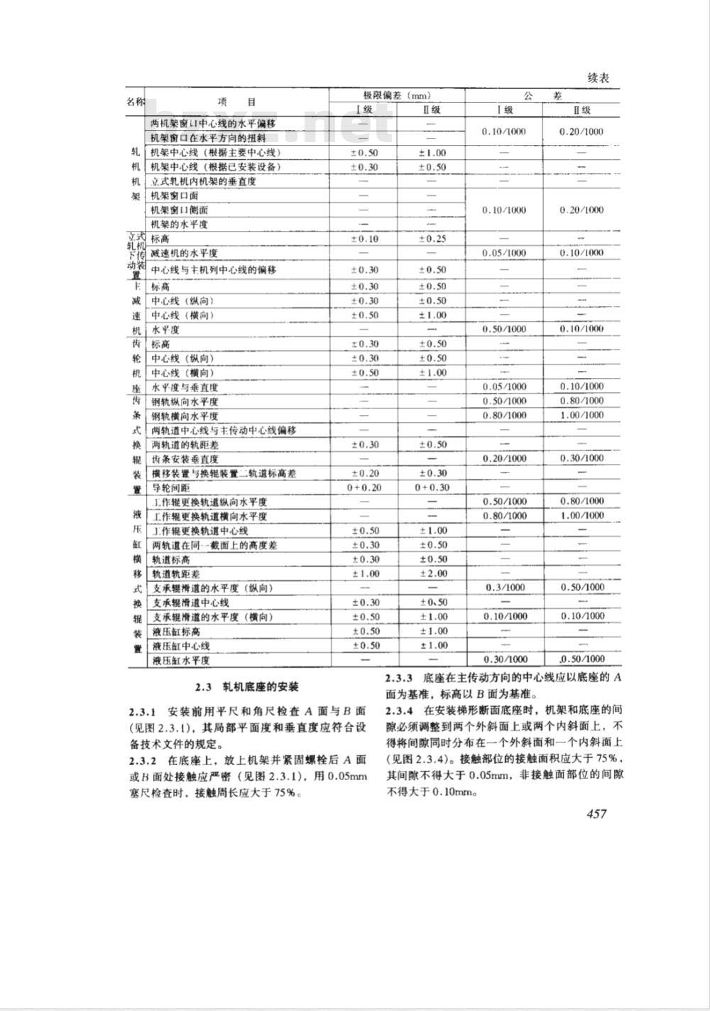 YB 9249-1993 冶金机械设备安装工程施工及验收规范轧钢设备