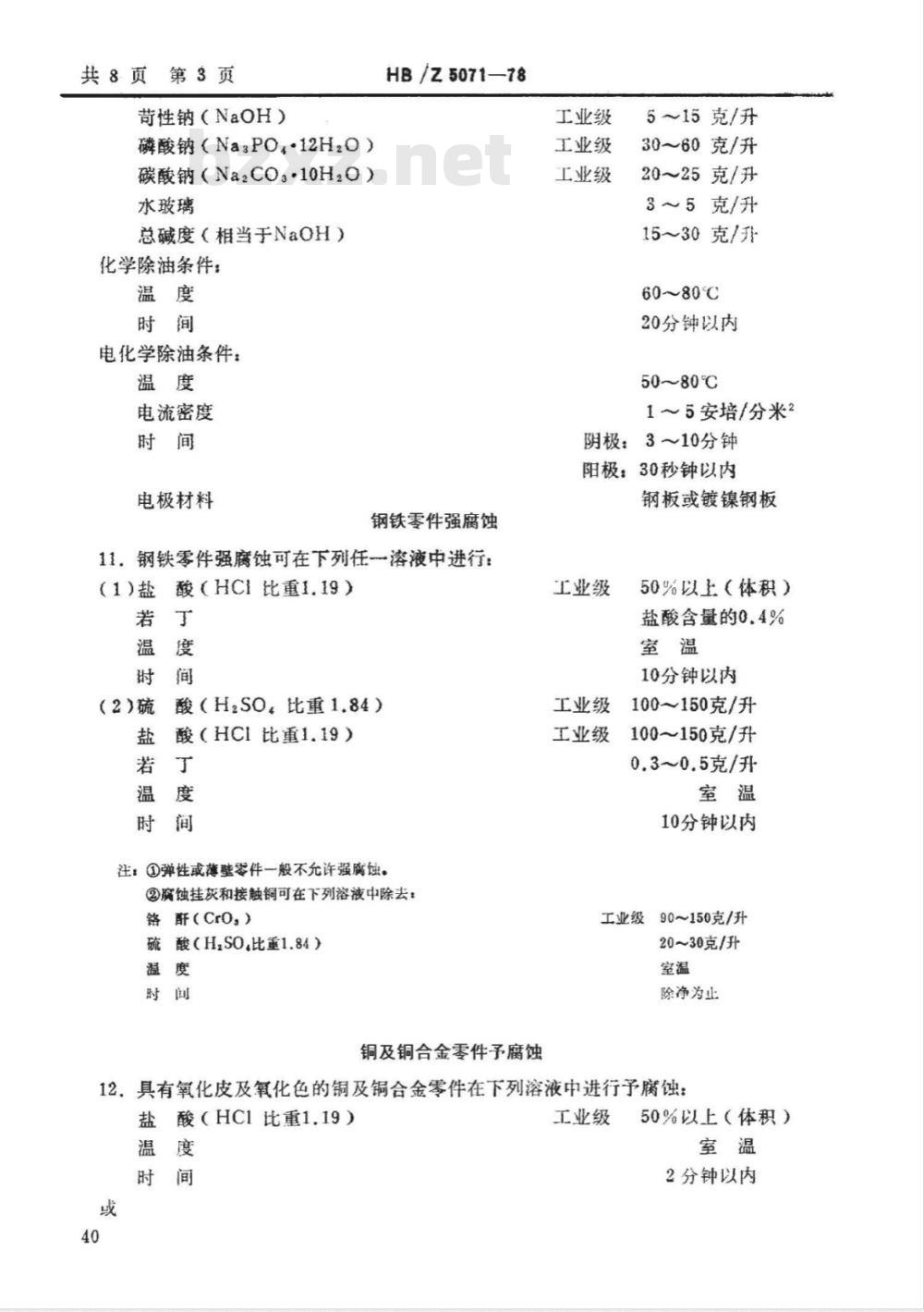 HB/Z 5071-1978 化学镀镍工艺